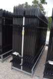 22 - 10' WROUGHT IRON FENCE PANELS W/ 23 POSTS