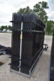 22 - 10' WROUGHT IRON FENCE PANELS W/ 23 POSTS