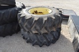 2 - 16.9 X 24 TIRES AND RIMS