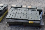 14 SMALL AMMO CANS AND 14 BIG AMMO CANS