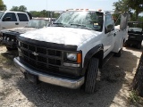 1995 CHEVROLET 3500 SERVICE PICKUP (NO KEY TO THE DOOR) (VIN # 1GBKC34N2SJ108886) (SHOWING APPX 142,