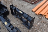 SKID STEER FORK AND BALE SPEAR PLATE