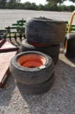 2 - 305-521 TIRES AND RIMS AND 2 - 570X648 TIRES AND RIMS