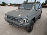 1990 TOYOTA 4 RUNNER 4X4 (NOT RUNNING) (VIN # JT3VN39W3L0023653) (SHOWING APPX 169,456 MILES, UP TO