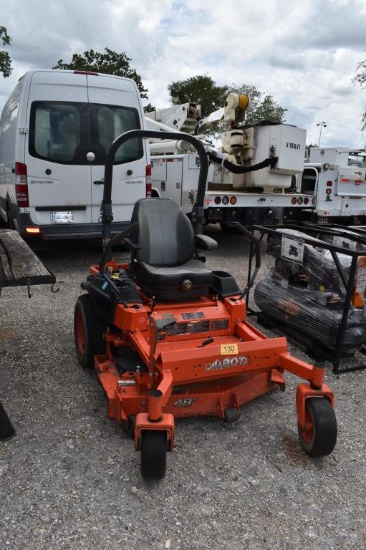 KUBOTA Z724 ZERO TURN MOWER (NOT RUNNING) (SERIAL # 50165) (SHOWING APPX 895 HOURS, UP TO THE BUYER