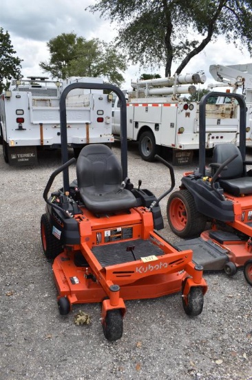 KUBOTA Z231 ZERO TURN MOWER (SERIAL # KBGHGEA0CLGG13514) (SHOWING APPX 155 HOURS, UP TO THE BUYER TO