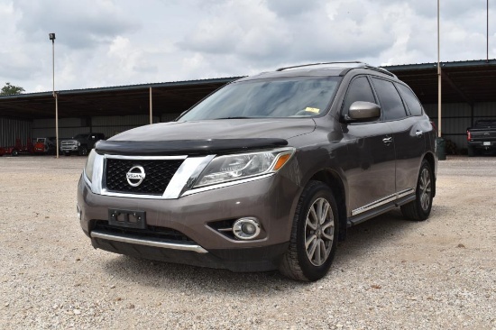 2014 NISSAN PATHFINDER SL (VIN 5N1AR2MNXEC710777) (NEEDS CVT REPAIR) (SHOWING APPX 143,463 MILES, UP
