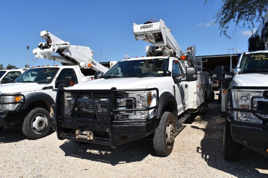 2018 FORD F550 PICKUP W/ VERSALIFT BUCKET 4X4 (VIN # 1FDUF5HY5JEC46162) (SH