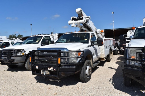 2016 FORD F550 POWERSTROKE PICKUP W/ ALTEC BUCKET 4X4 (VIN # 1FDUF5HT0GED00