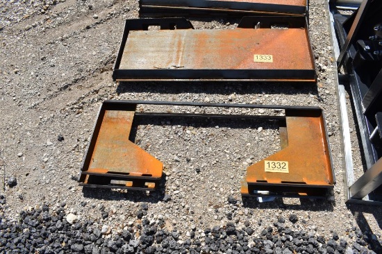 2 - Skid Steer Weld Plates