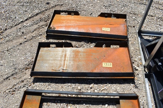 2 - Skid Steer Weld Plates