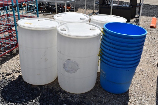 4 - PLASTIC BARRELS AND TUBS