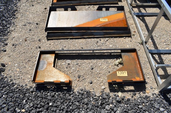 2 - SKID STEER WELD PLATES
