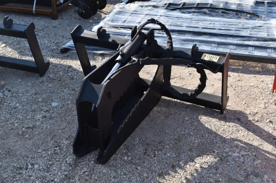 Skid Steer Root Grubber W/ Grapple