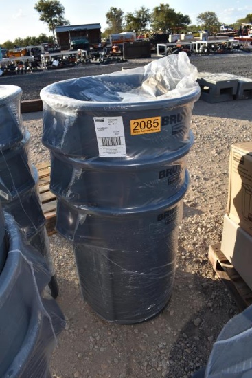 3 - Brute Trash Cans