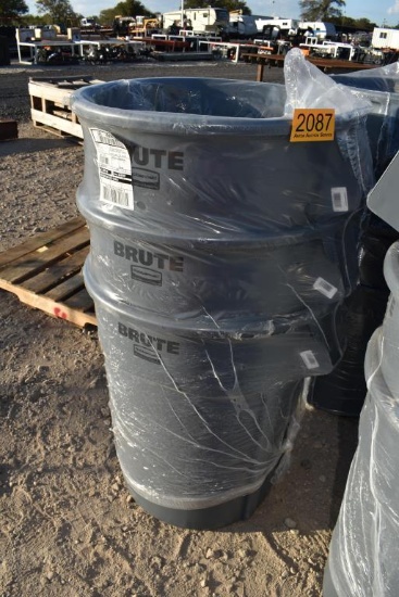 3 - Brute Trash Cans