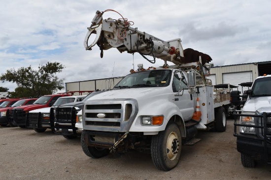 2009 Ford F750 Truck W/ Terex Digger (Vin # 3frxf75f49v193067) (Showing App