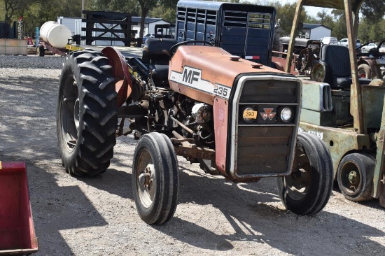 MF 235 TRACTOR (SERIAL # 9A222302) (SHOWING APPX 454 HOURS, UP TO THE BUYER