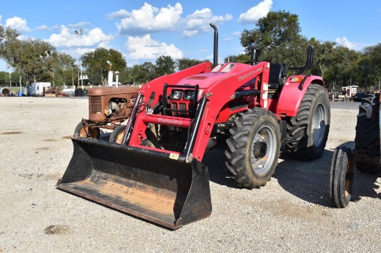 MAHINDRA 75 TRACTOR W/ MAHINDRA FRONTEND LOADER (SERIAL # KPGRY2040) (SHOWI