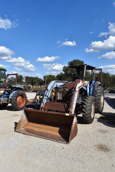 NH TB100 TRACTOR W/ NH 46LB FRONTEND LOADER (SERIAL # B61072M) (SHOWING APP