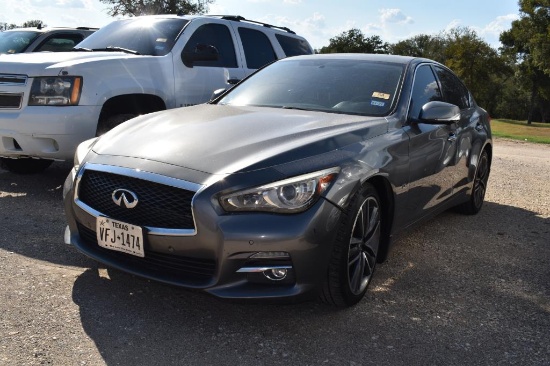 2016 INFINITI Q50 CAR (VIN # JN1BV7AR4FM423278) (SHOWING APPX 169,145 MILES