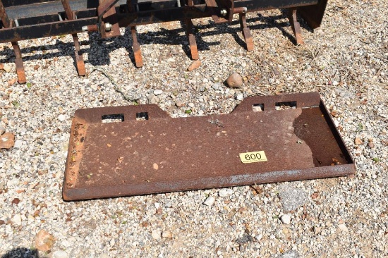 Skid Steer Weld Plate