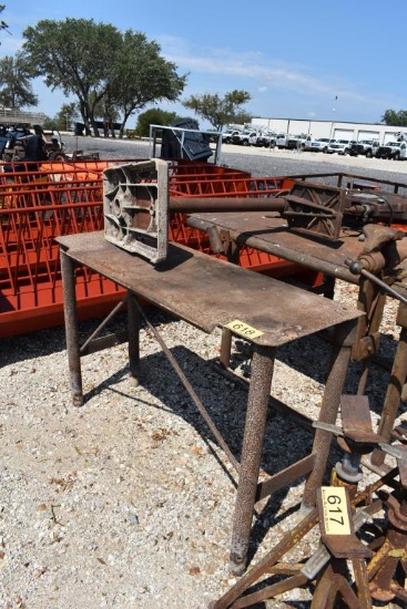 2 - SHOP TABLES AND DRILL PRESS