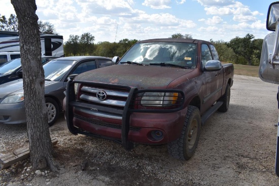 2003 TOYOTA TUNDRA (VIN # 5TBBN44183S3633015) (SHOWING APPX 221,641 MILES,