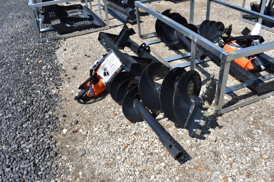 SKID STEER POSTHOLE DIGGER W/ 12" AND 18" AUGER
