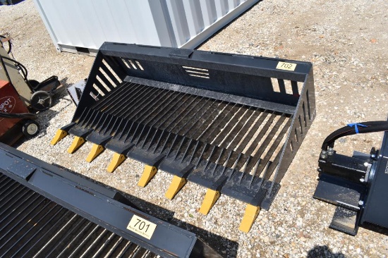 72" SKID STEER ROCK BUCKET