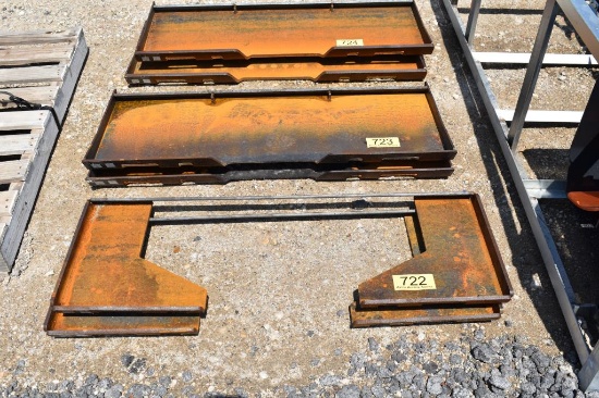 2 - Skid Steer Weld Plates