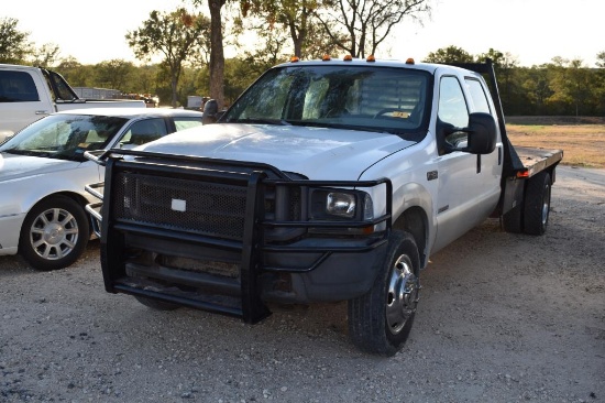 2004 Ford F450 Powerstroke 4x4 Pickup (Not Running) (Vin # 1fdxw47px4ed5345
