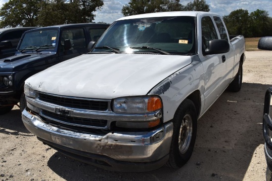 2002 Chevrolet 1500 Pickup (Vin # 2gtec19t221183974) (Unknown Miles) (Title On Hand And Will Be Mail