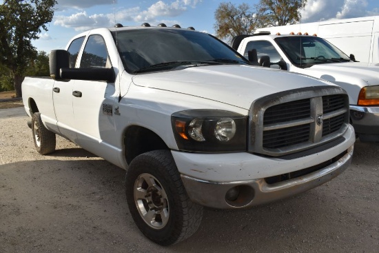 2008 Dodge 2500 Cummins 4x4 Pickup (Vin # 3d7ks28a58g169794) (Showing Appx 343,012 Miles, Up To The