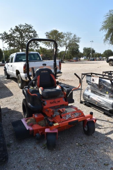 BAD BOY OUTLAW ZERO TURN MOWER (SERIAL # BB048FX69106161005)