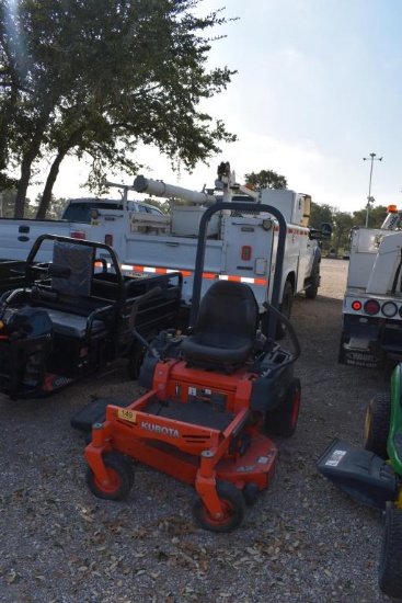 "KUBOTA ZERO TURN MOWER (SERIAL # 23955) (SHOWING APPX 206 HOURS, UP TO THE
