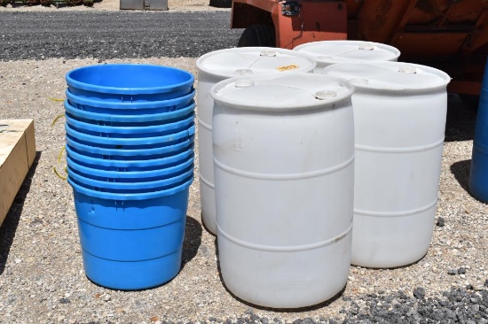 3 - PLASTIC BARRELS AND TUBS