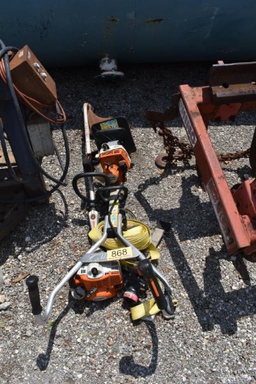 TILLER, WEEDEATER AND STRAPS