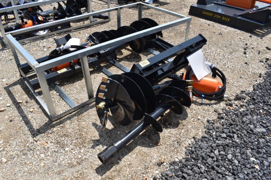 SKID STEER POSTHOLE DIGGER W/ 12" AND 18" AUGER