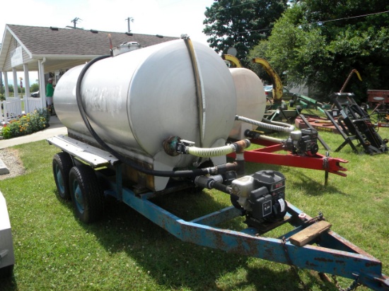 1000 Gal. Stainless Steel Water Trailer