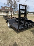 Black Bumper Pull Spray Trailer