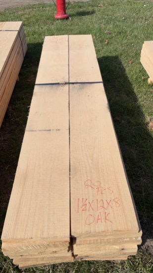 1 1/2 x 12 x 8 Oak Lumber