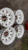 4 Aluminum Semi Rims 24.5