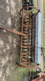 Grain Drill W/Grass Seed Attachment on Steel Whelss