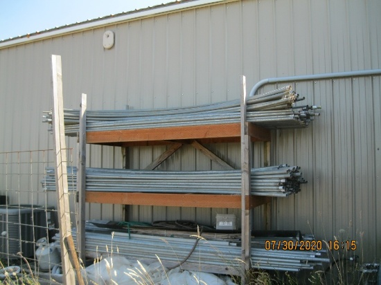 3 Shelves of Metal Pipe 1 1/2" for making Outdoor Greenhouses