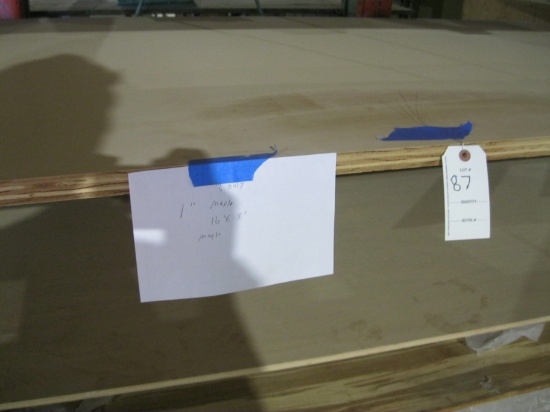 1" Maple 17"X8'
