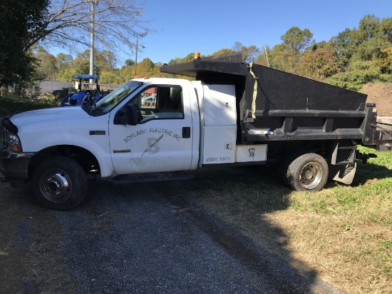 2004 Ford 550 4x4 Dump Truck Power Stroke Diesel