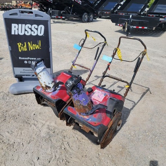 Lot Toro 21" Single Stage Snow Blowers