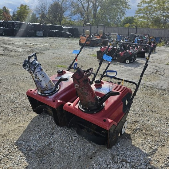 Toro 21" Lot of 2 single Stage Snow Blowers