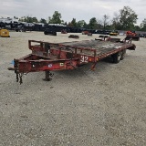 2008 Red 8'X16'+4' Overdeck Equipment Trailer